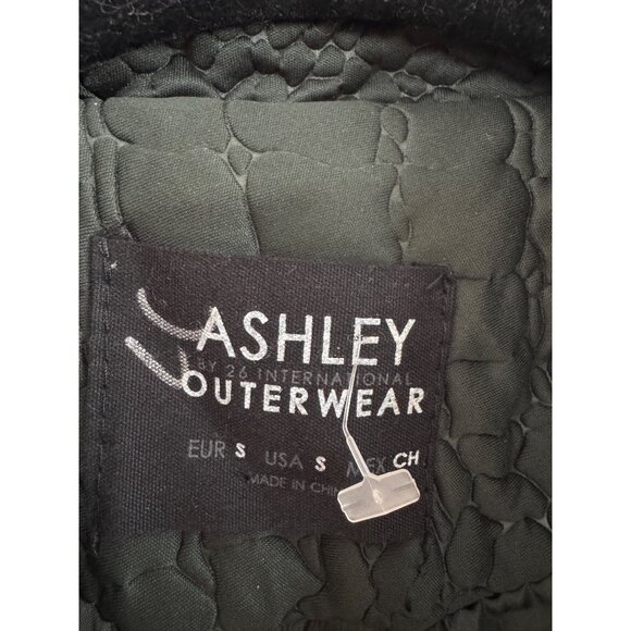 Ashley Outerwear Olive Green Croc-Embossed Quilted Moto Jacket S Lightweight Pol - Picture 3 of 6